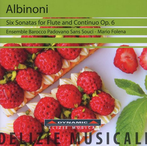 Tomaso Albinoni (1671-1751): Sonaten f.Flöte &amp; Bc op.6 Nr.1,2,6-9, CD