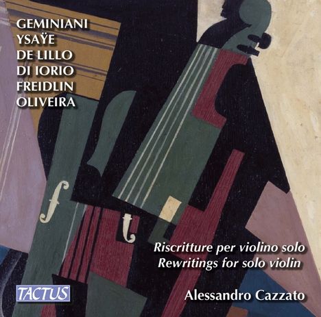 Alessandro Cazzato - Rewritings for solo violin, CD