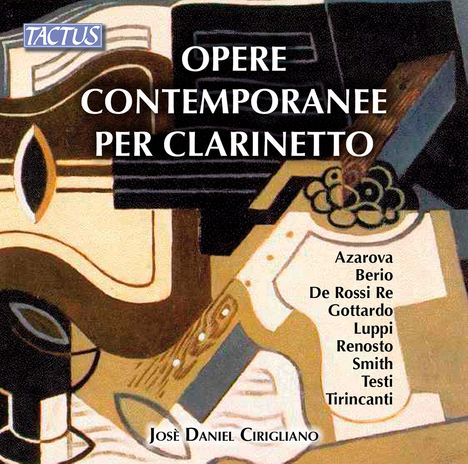Jose Daniel Cirigliano - Opere Contemporanee Per Clarinetto, CD