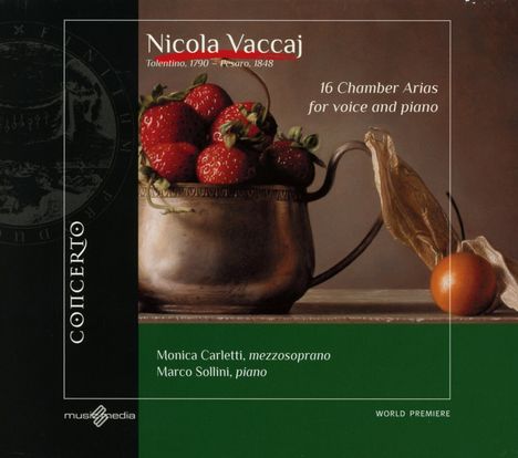 Nicola Vaccai (1790-1848): Arien für Stimme & Klavier, CD