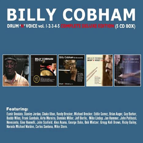 Billy Cobham (geb. 1944): Drum'n'Voice Vol. 1-2-3-4-5 (Complete Deluxe Edition), 5 CDs