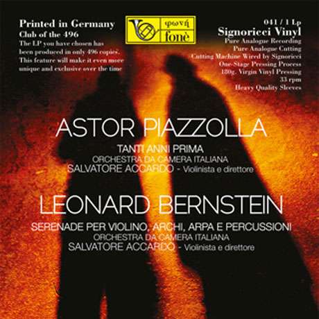 Leonard Bernstein (1918-1990): Serenade für Violine, Streicher, Harfe, Schlagzeug (180g), LP