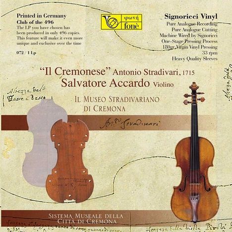 Fritz Kreisler (1875-1962): Il Cremonese Antonio Stradivari 1715  - Homage to Fritz Kreisler (180g / limitierte Auflage), LP