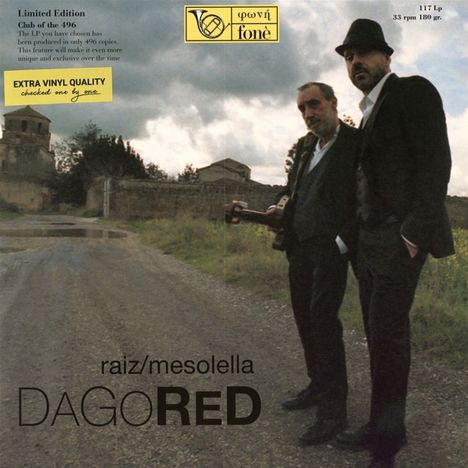 Raiz &amp; Fausto Mesolella: Dago Red (180g) (Limited-Edition), LP