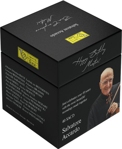 Salvatore Accardo - Happy Birthday Maestro! (40 SACD-Box / limitierte Auflage), 40 Super Audio CDs