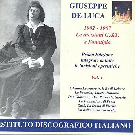 Giuseppe de Luca - Vol.1, 2 CDs