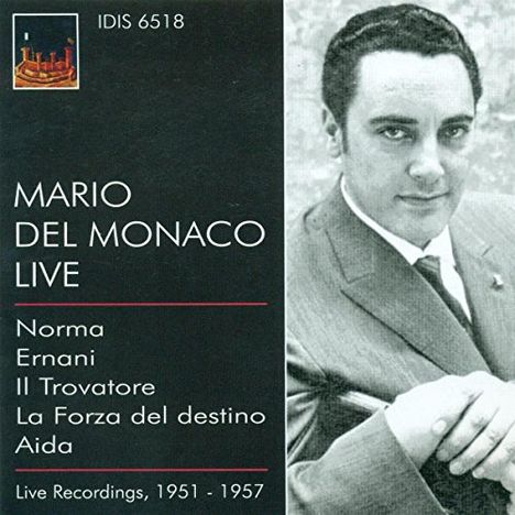 Mario del Monaco Live, CD