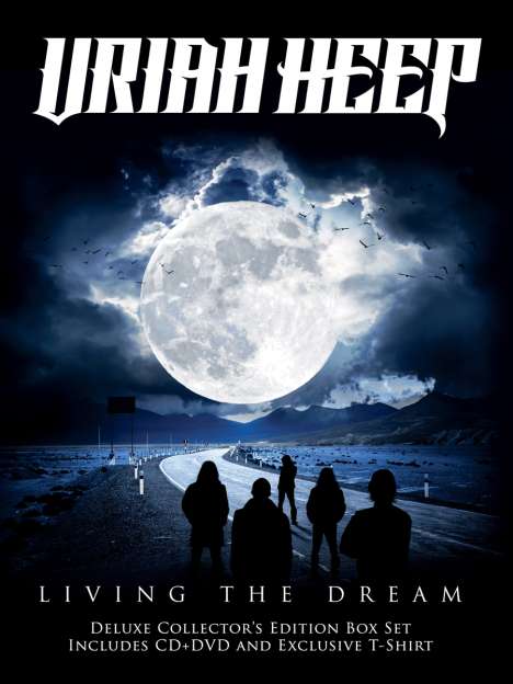 Uriah Heep: Living The Dream (Limited Boxset), 1 CD, 1 DVD und 1 T-Shirt