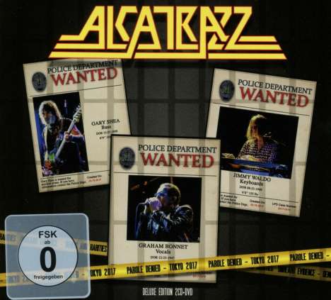 Alcatrazz: Parole Denied: Tokyo 2017 (Deluxe Edition), 2 CDs und 1 DVD
