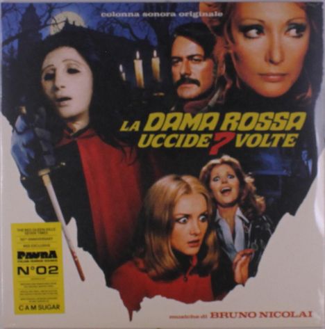 Bruno Nicolai: Filmmusik: La Dama Rossa Uccide Sette Volte (RSD) (Limited 50th Anniversary Edition) (Red Vinyl), 2 LPs
