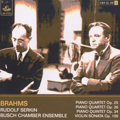 Johannes Brahms (1833-1897): Klavierquartette Nr.1 &amp; 2, 2 CDs