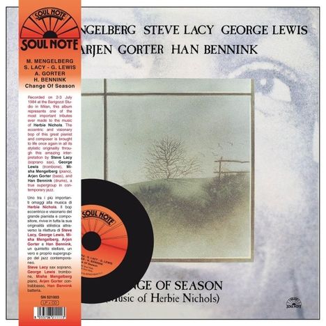 Misha Mengelberg, Steve Lacy, George Lewis, Arjen Gorter &amp; Han Bennink: Change Of Season (Music Of Herbie Nichols) (LP + CD), LP