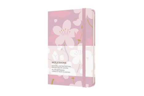 Moleskine: Moleskine Notizbuch - Sakura 2021, Pocket/A6, Blanko, Gebunden, Rosa, Diverse