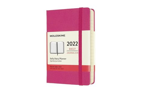 Moleskine 12 Monate Tageskalender 2022 A6 Geb Pink, Buch
