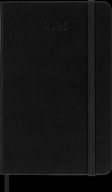 Moleskine Classic 12 Month 2025 Daily Planner, Hard Cover, Pocket (3.5" x 5.5"), Black, 400 pages, Buch