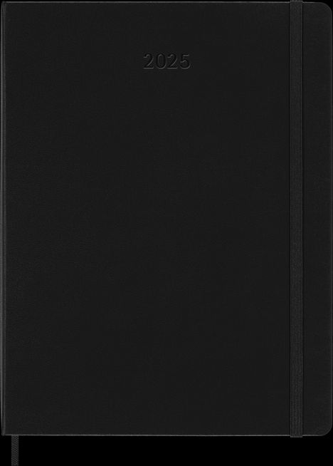 Moleskine Classic 12 Month 2025 Weekly Planner, Hard Cover, XL (7.5" x 9.75"), Black, 144 pages, Buch