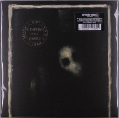 Links oben steht: "L'Impero Delle Ombre". Dunkler Hintergrund mit einem verschwommenen, gespenstischen Gesicht.