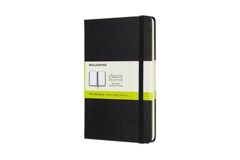 Moleskine Notizbuch Medium, Blanko, Schwarz, Diverse