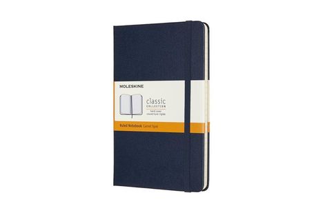 Moleskine Notizbuch Medium, Liniert, Saphir, Diverse