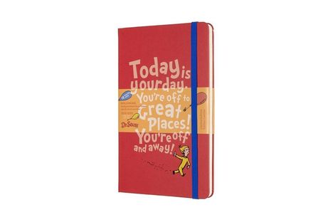 Moleskine 18 Month Dr Seuss Limited Edition Large Weekly Notebook Planner 2020 - Red, Diverse