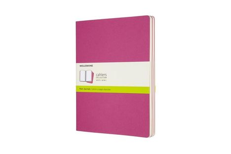 Moleskine: Moleskine Cahier XL, 3er Set, Blanko, Kinetisches Pink, Diverse