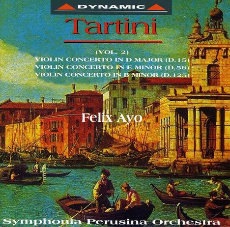 Giuseppe Tartini (1692-1770): Violinkonzerte D.15,56,125, CD
