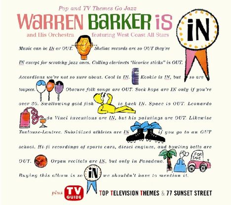 Warren Barker: Pop &amp; TV Themes Go Jazz, CD