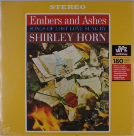 Shirley Horn (1934-2005): Embers And Ashes (remastered) (180g) (Limited Edition), LP