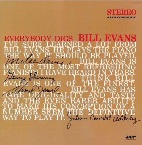 Bill Evans (Piano) (1929-1980): Everybody Digs Bill Evans (180g) (Limited Edition), LP