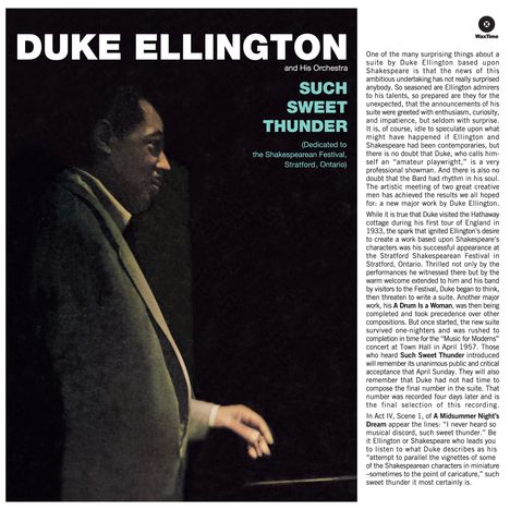 Duke Ellington (1899-1974): Such Sweet Thunder (remastered) (180g) (Limited Edition), LP