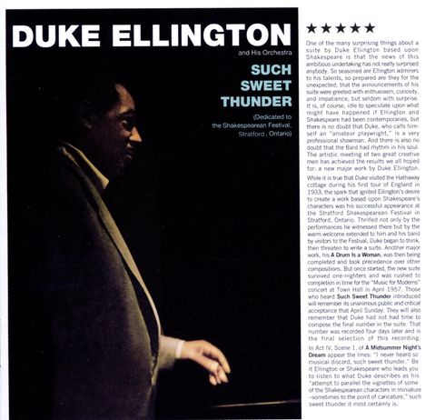 Duke Ellington (1899-1974): Such Sweet Thunder, CD
