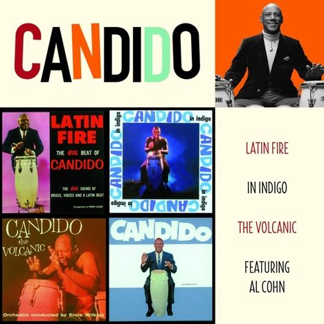 Candido: Latin Fire / In Indigo / The Volcanic / Featuring Al Cohn, 2 CDs
