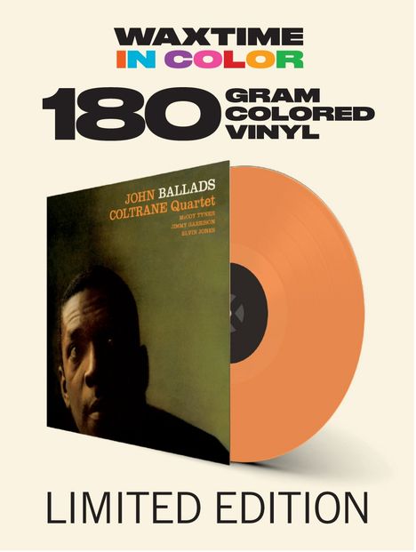 John Coltrane (1926-1967): Ballads (180g) (Limited-Edition) (Orange Vinyl) (+1 Bonustrack), LP
