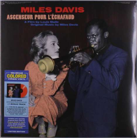 Miles Davis (1926-1991): Ascenseur Pour L'Echafaud (180g) (Limited Edition) (Red Vinyl) +1 Bonus Track, LP