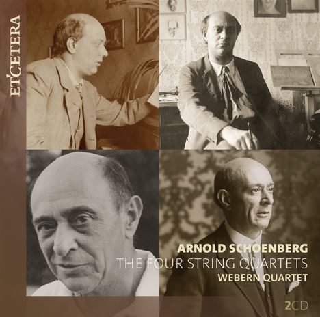 Arnold Schönberg (1874-1951): Streichquartette Nr.1-4, 2 CDs