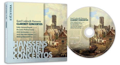 "Karel Lodewijk Hanssens Clarinet Concertos". Cover mit historischer Stadtansicht. 
