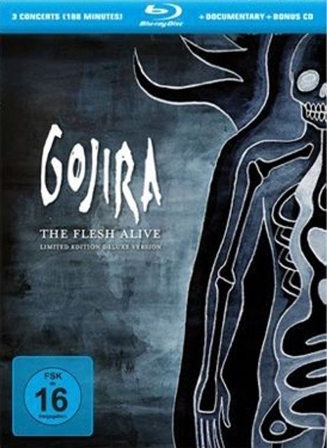 Gojira: The Flesh Alive (Limited-Deluxe-Edition), 1 Blu-ray Disc und 1 CD