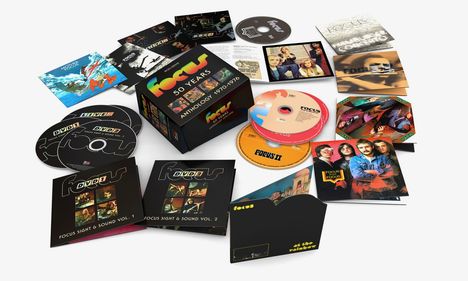 Focus: 50 Years Anthology 1970 - 1976 (Boxset), 9 CDs und 2 DVDs