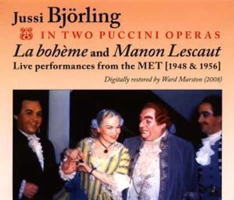Giacomo Puccini (1858-1924): 2 Puccini Opern mit Jussi Björling, 4 CDs