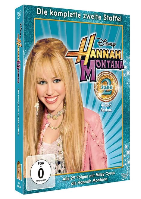 Hannah Montana Season 2, 4 DVDs