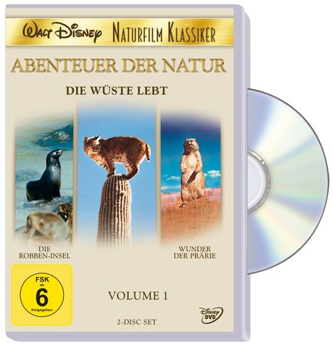 Die Wüste lebt (Disney Naturfilm Klassiker Vol.1), 2 DVDs
