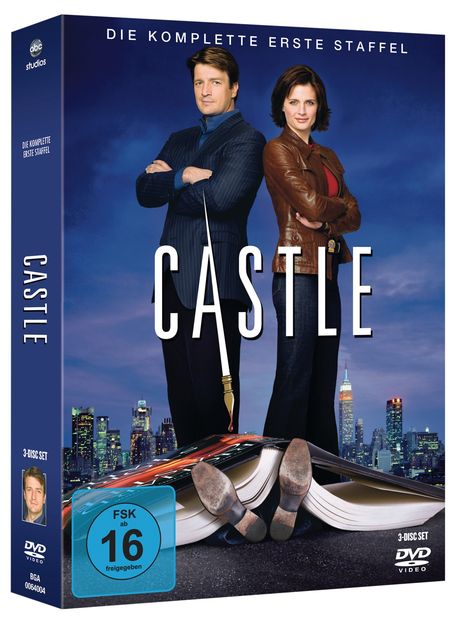 Castle Staffel 1, 3 DVDs