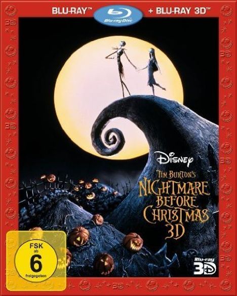 Nightmare Before Christmas (3D &amp; 2D Blu-ray), 2 Blu-ray Discs