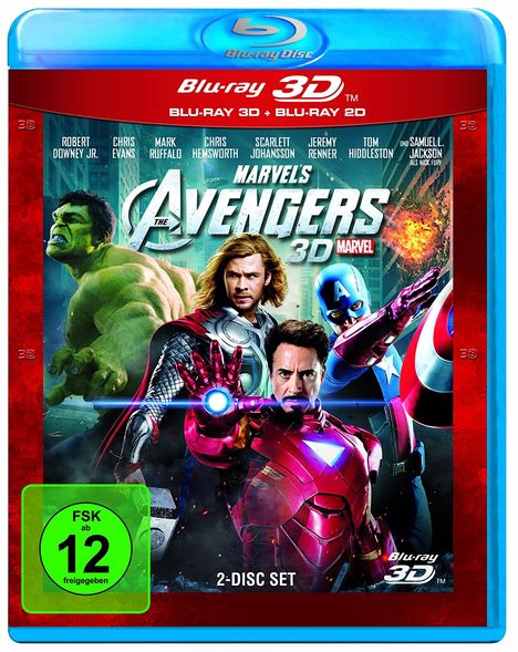 The Avengers (2011) (3D &amp; 2D Blu-ray), 2 Blu-ray Discs