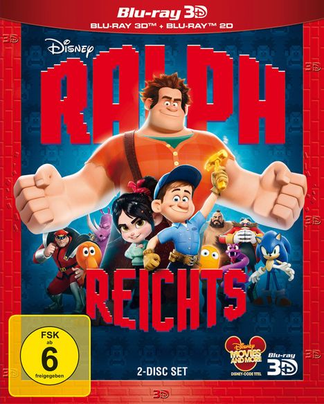 Ralph reicht's (2D &amp; 3D Blu-ray), 2 Blu-ray Discs