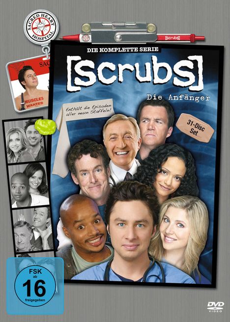 Scrubs (Komplette Serie), 31 DVDs