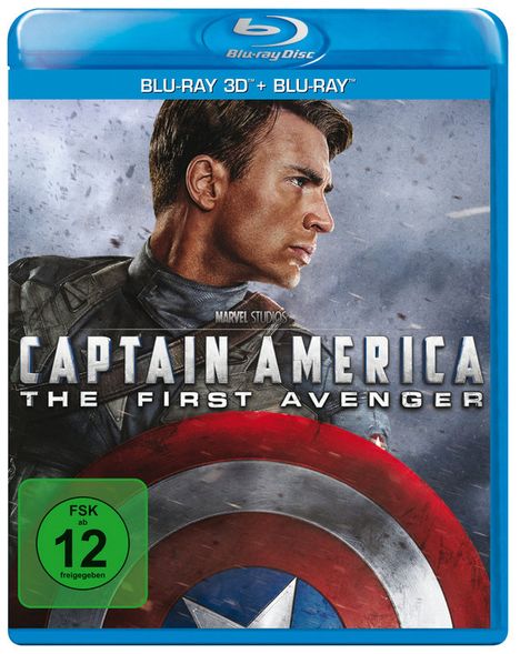 Captain America (3D &amp; 2D Blu-ray), 2 Blu-ray Discs