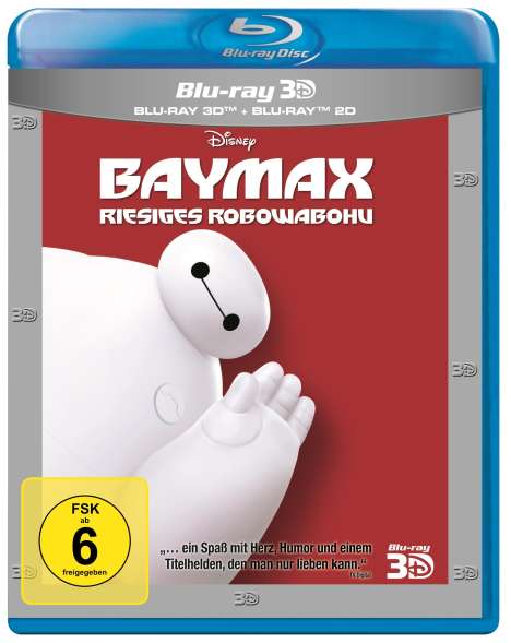 Baymax - Riesiges Robowabohu (3D &amp; 2D Blu-ray), 2 Blu-ray Discs