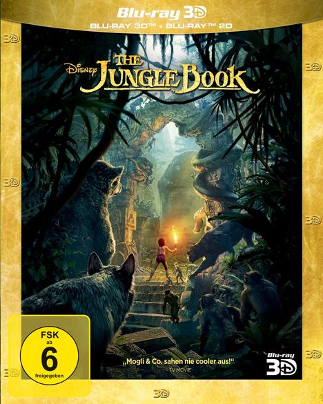 The Jungle Book (2016) (3D &amp; 2D Blu-ray), 2 Blu-ray Discs