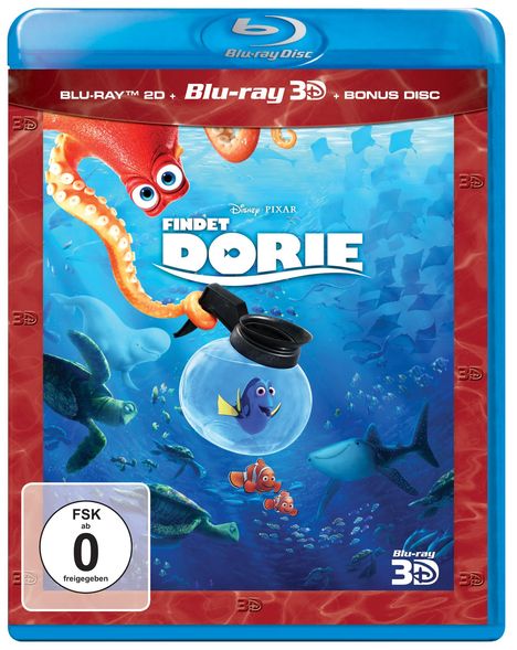 Findet Dorie (3D &amp; 2D Blu-ray), 2 Blu-ray Discs